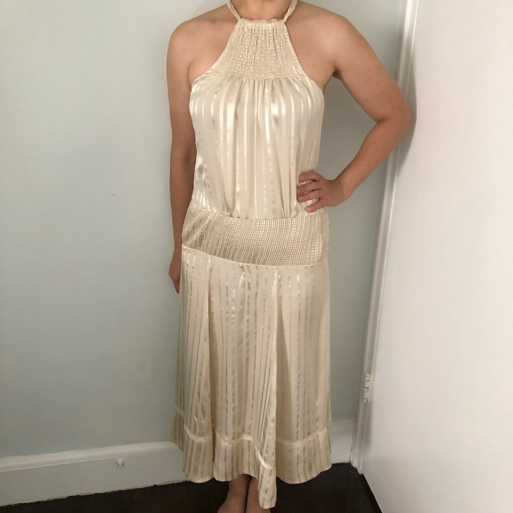 BCBG Champagne Maxi Gown 💫
